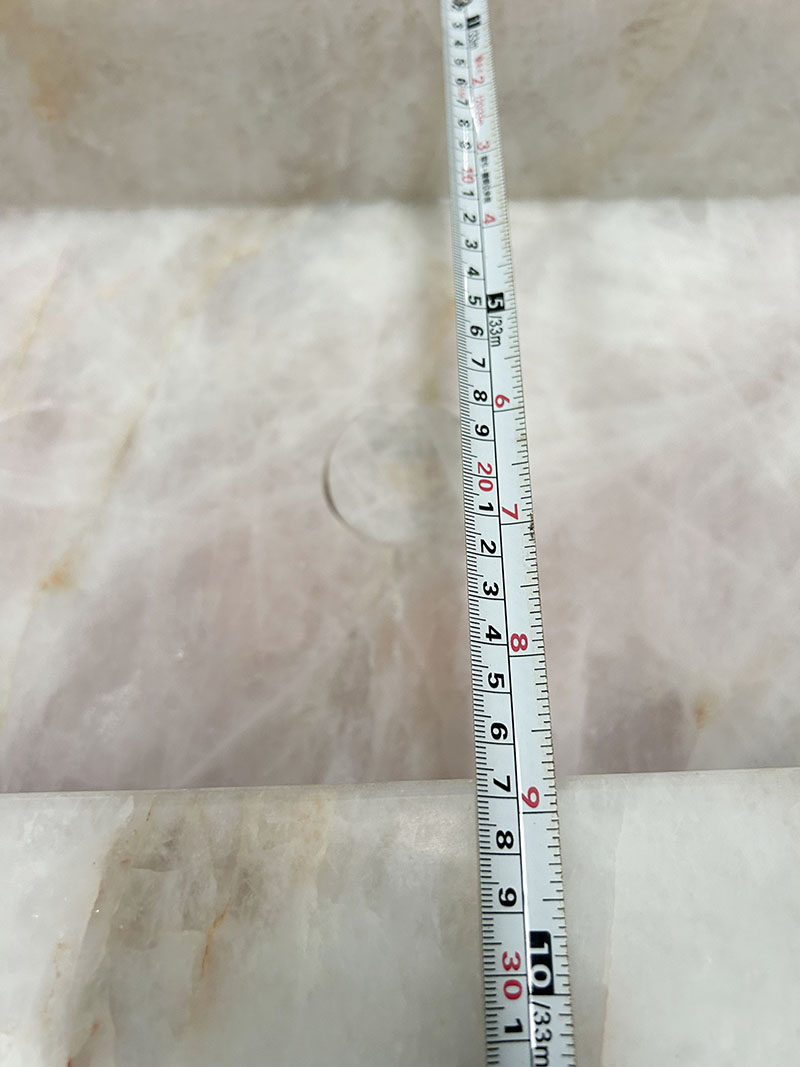 pink crystal quartzite pedestal washbasin pink crystal quartzite pedestal washbasin