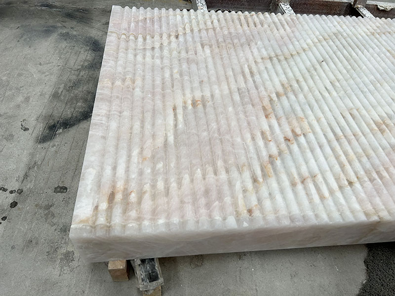pink crystal quartzite pedestal washbasin pink crystal quartzite pedestal washbasin