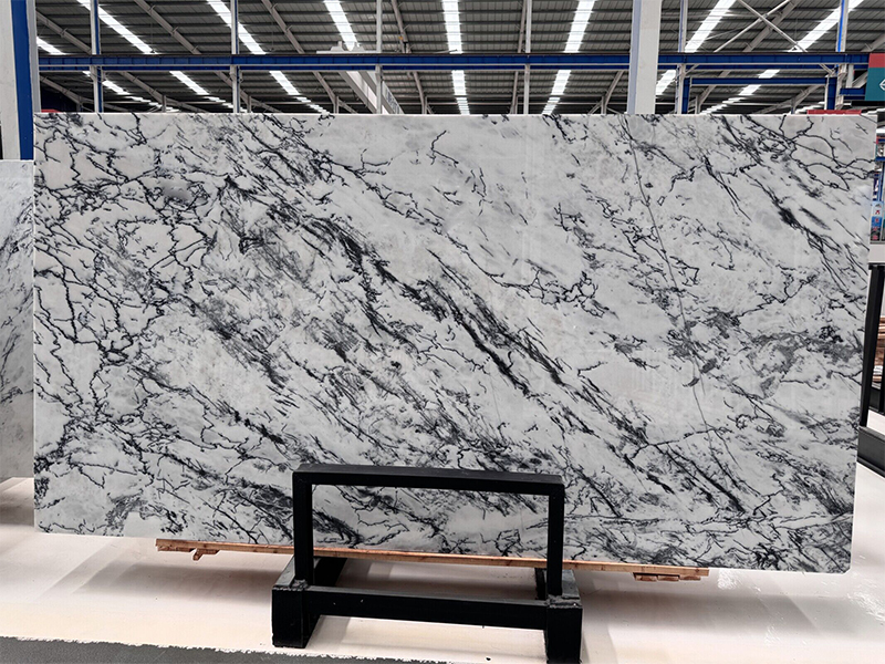 Ink White marble Italian white marble