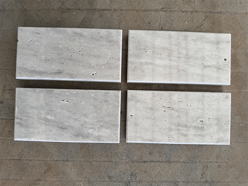 Chinese grey travertine paving