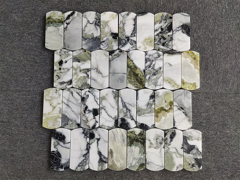 Ice jade green mosaic